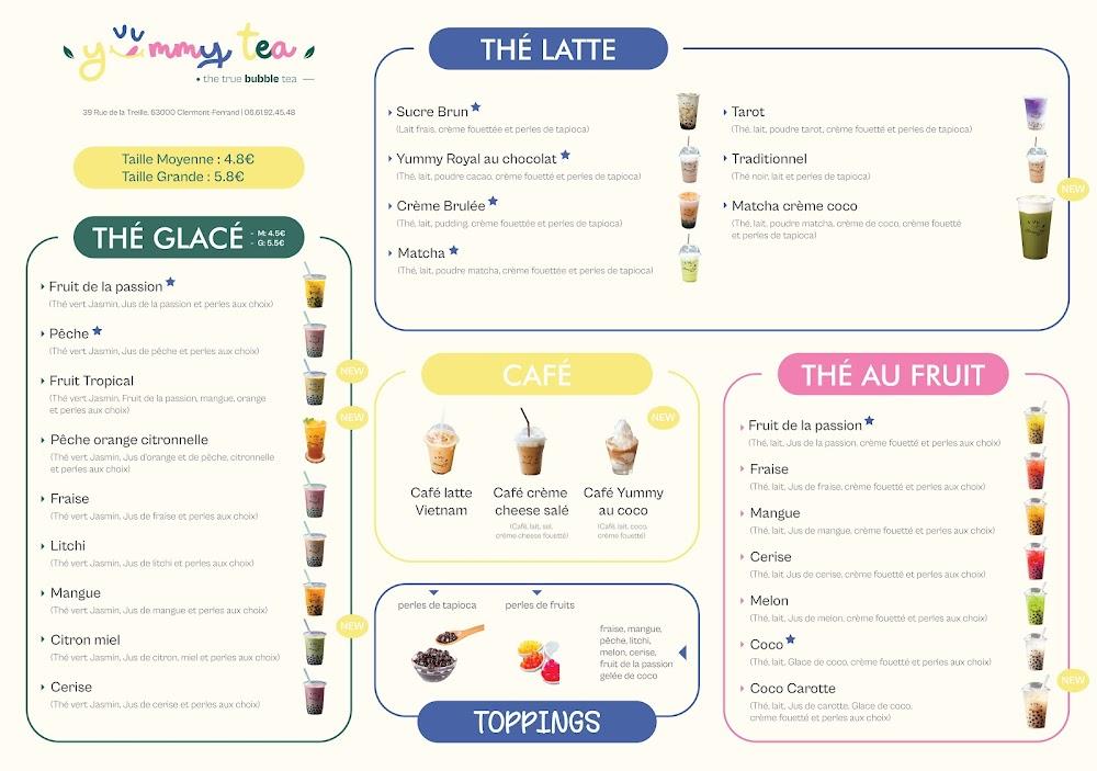 YUMMY TEA - Menu Image 3